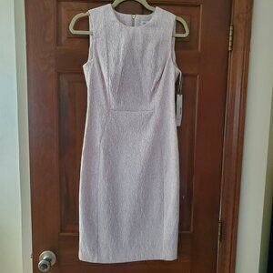 Calvin Klein NWT Size 4 Sheath Dress Pink/White
